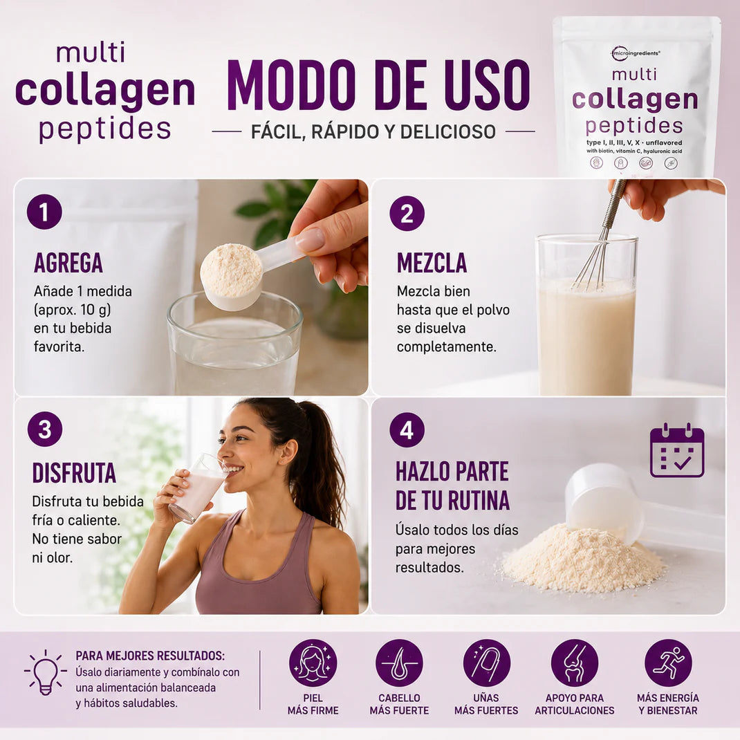 Multi-Collagen Peptides Premium | Complejo Nutritivo para una Piel Radiante