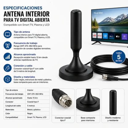 ANTENA TV DIGITAL - DISTRUTA DE CANALES FULL HD