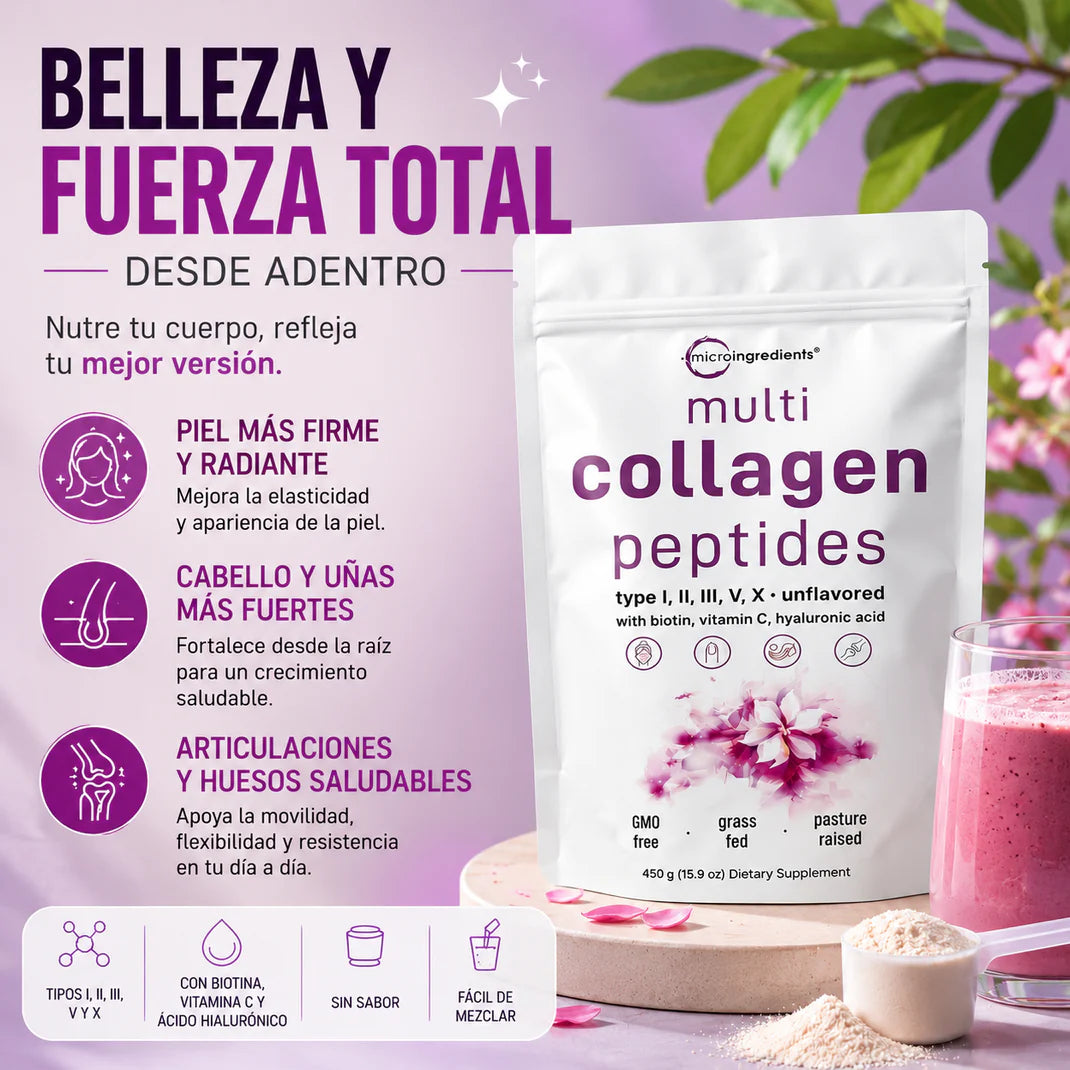 Multi-Collagen Peptides Premium | Complejo Nutritivo para una Piel Radiante