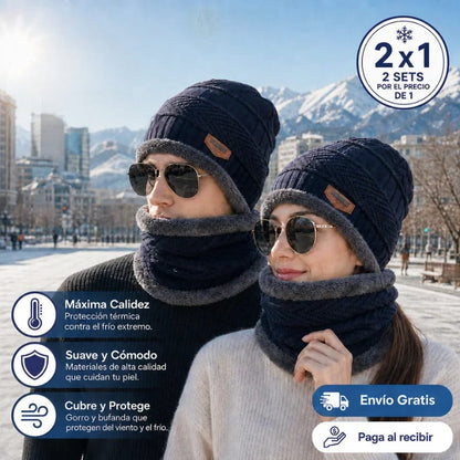 Norvik: Set de Gorro + Bufanda Térmica